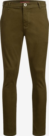 Rock Creek Slim fit Chino Pants in Green: front