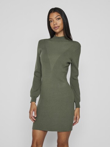 Robes en maille VILA en vert : devant
