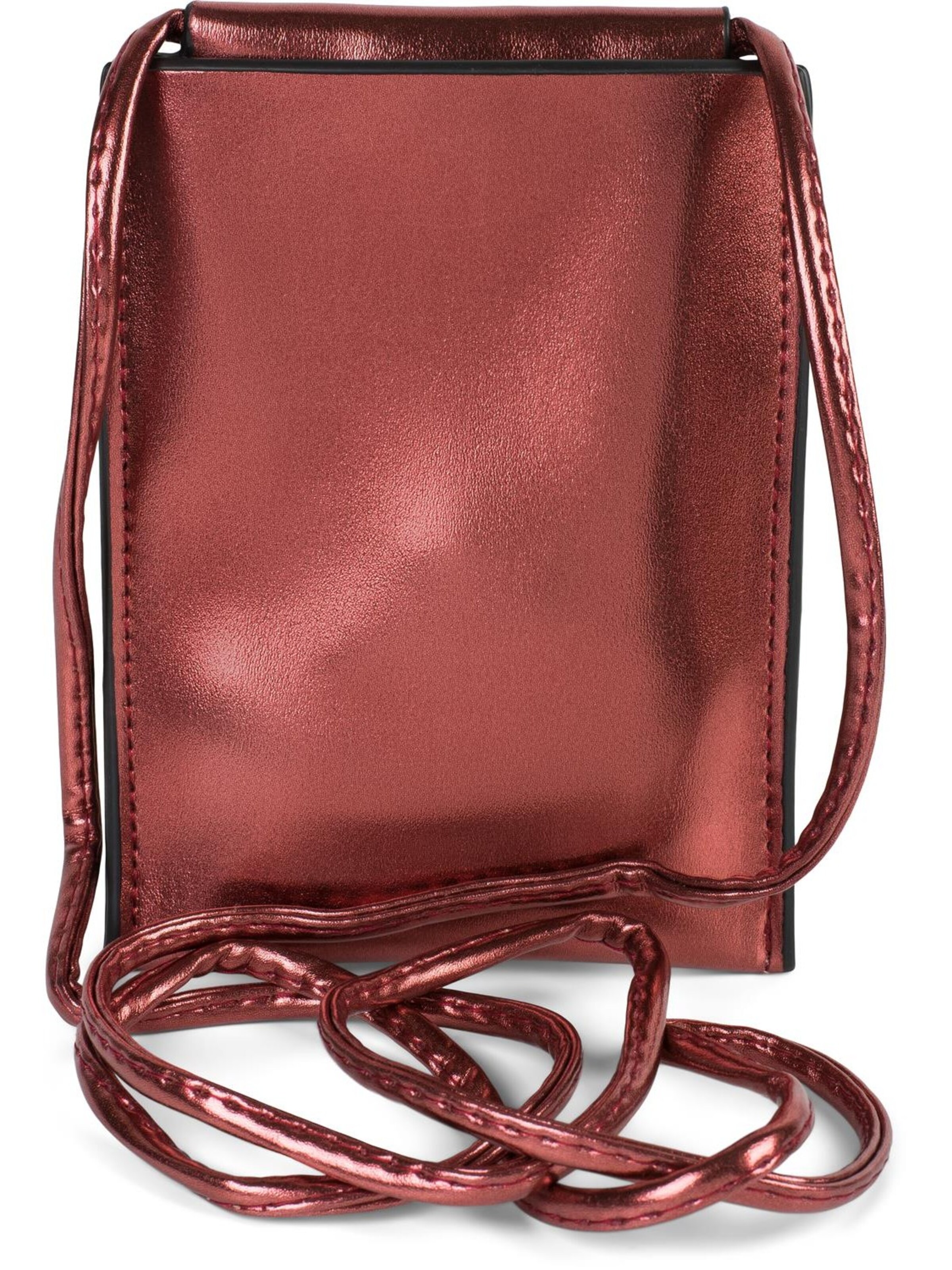 styleBREAKER Umhängetasche 'Handy Umhängetasche Metallic'‌‌ in Rot