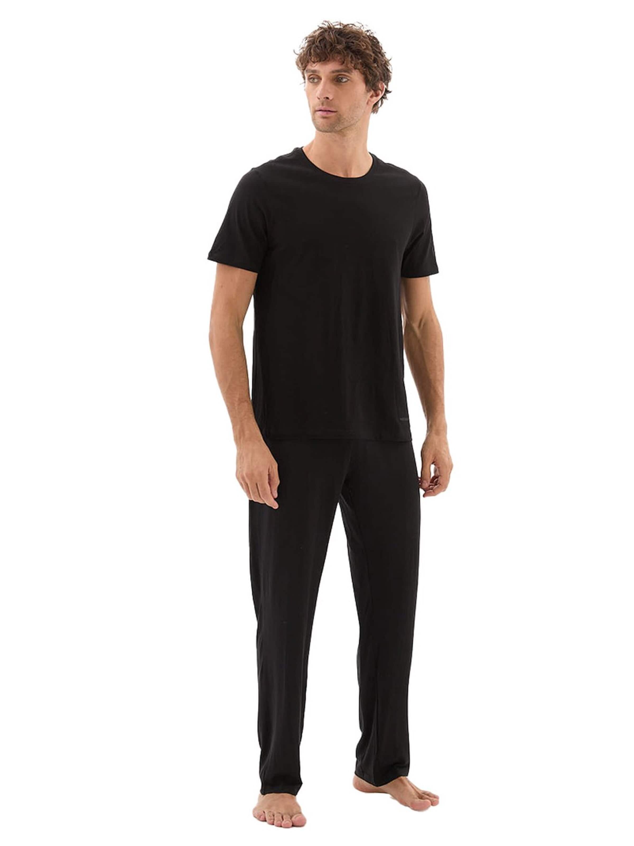 Blackspade Long Pajamas in Black: front