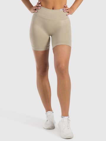 Smilodox Slim fit Sports trousers ' Edina ' in Beige: front