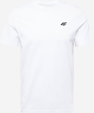 4F - Camiseta funcional en blanco: frente
