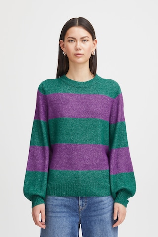 ICHI Sweater 'Eden' in Green: front