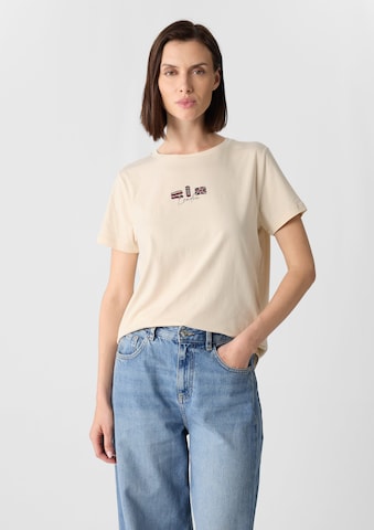 T-shirt COMMA en beige : devant