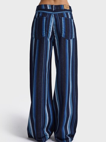 IT'S BASIC Baggy Jeans 'STRIPED SUPER BAGGY MID RISE JEANS'‌‌‌‌‌ in Blau