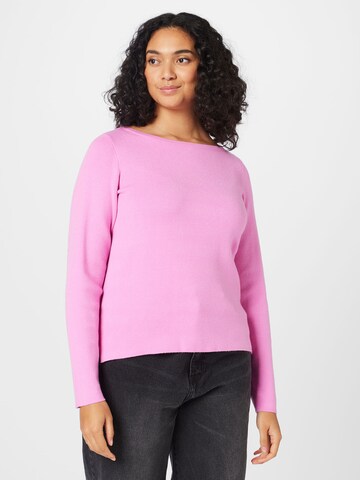 Pull-over 'GOLD NEEDLE' Vero Moda Curve en violet : devant