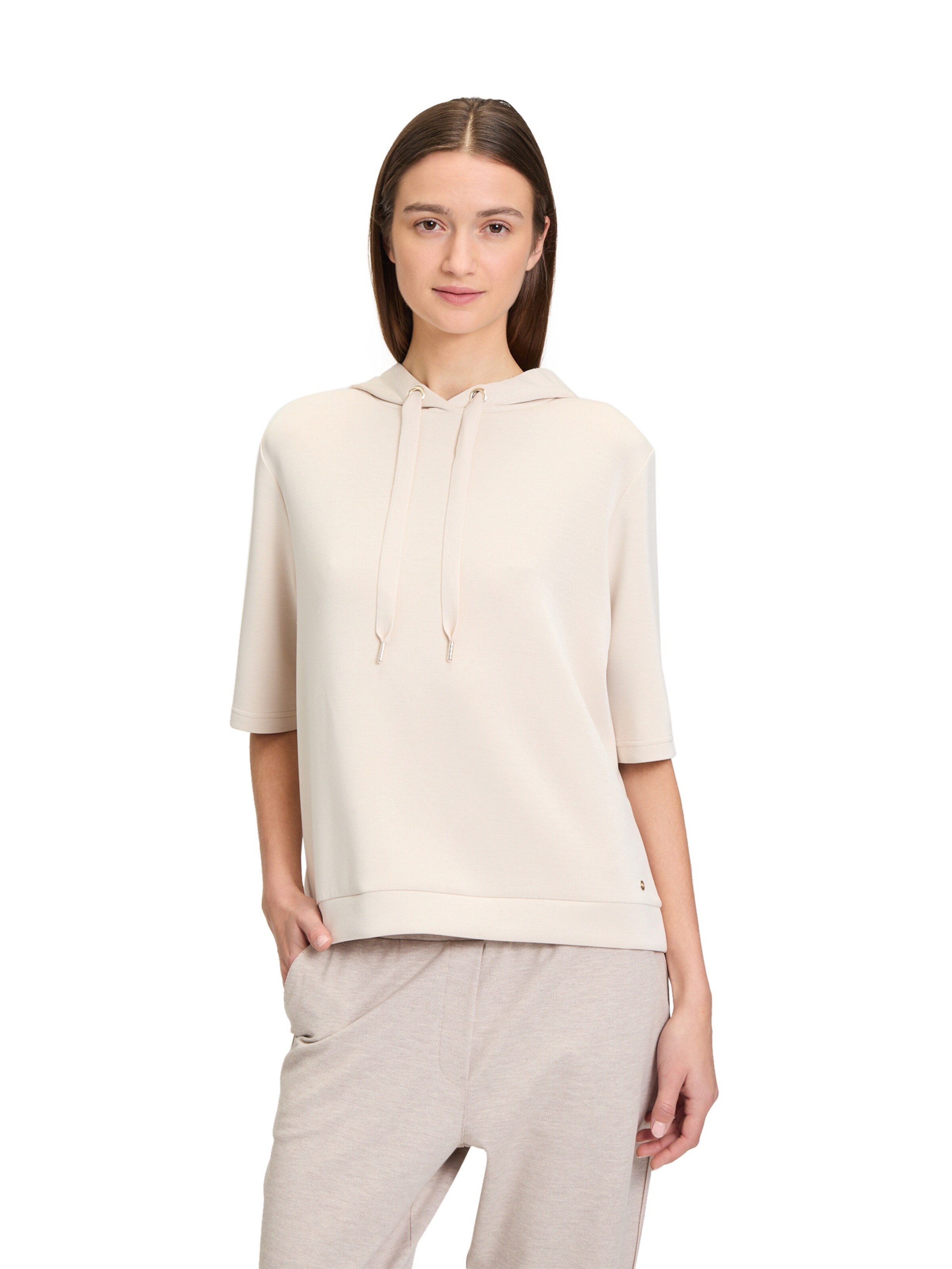 Betty & Co Sweatshirt in Beige: voorkant