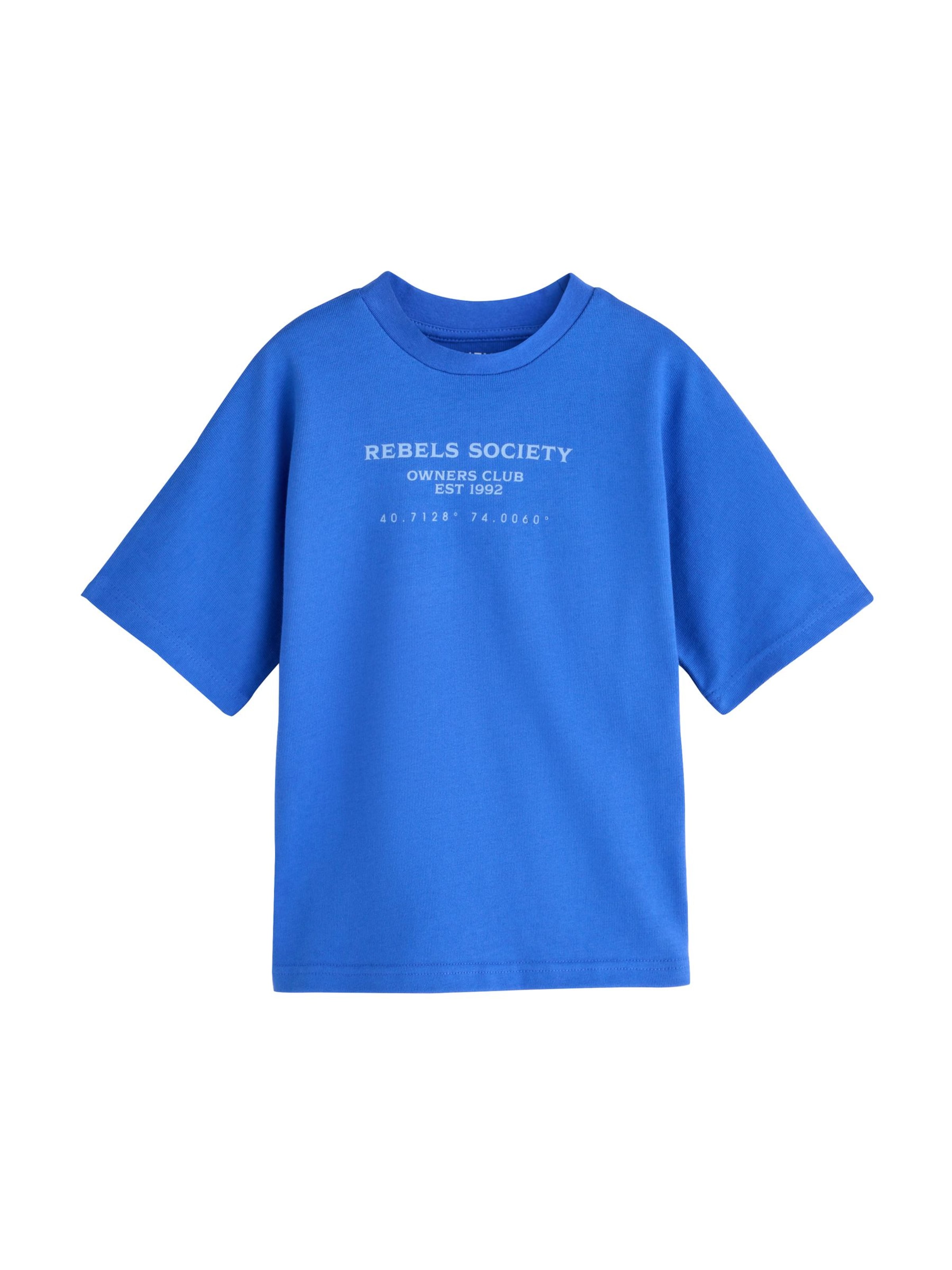 Next - Camiseta en azul: frente