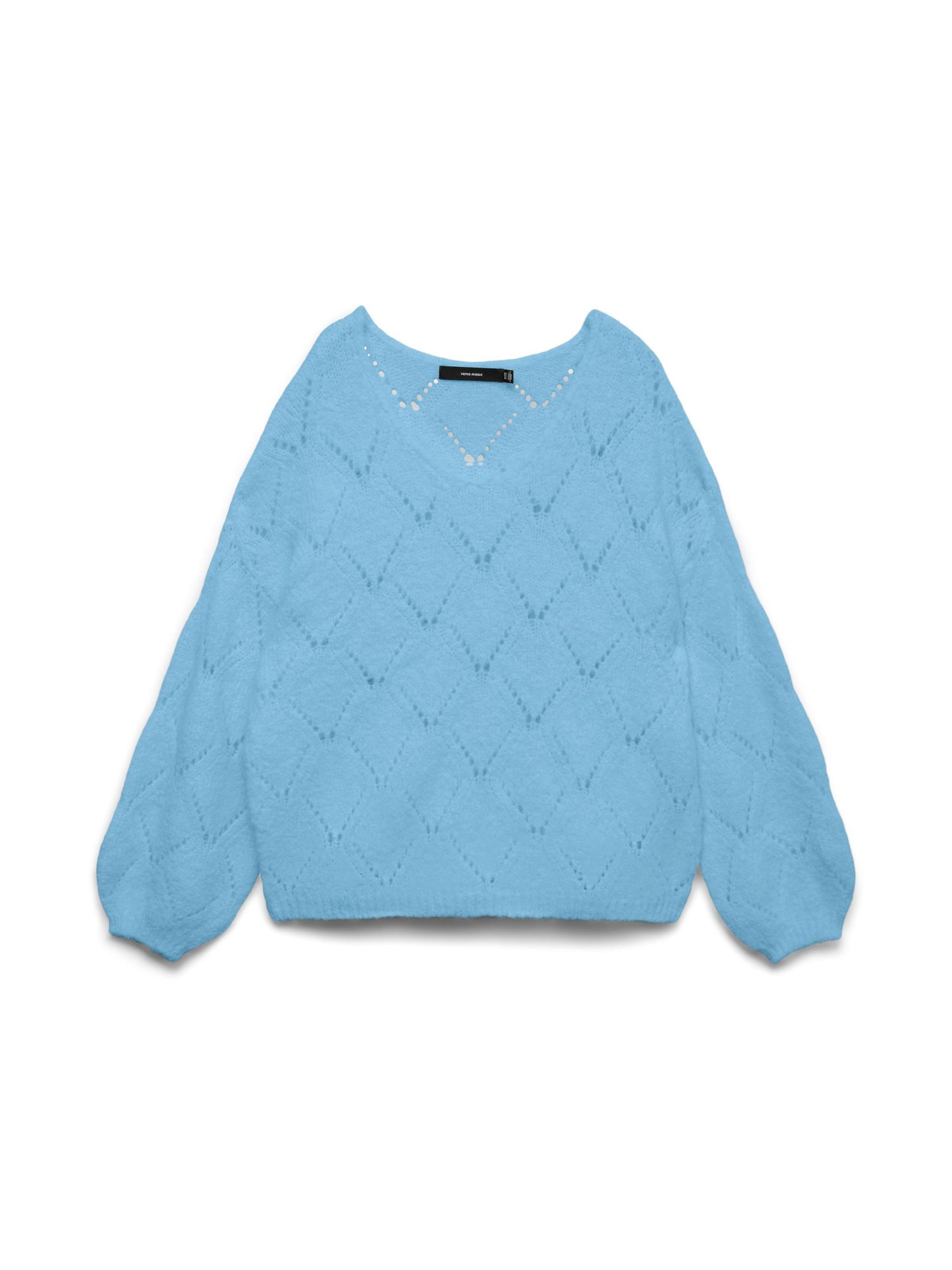 VERO MODA Sweater 'VMNOVAH' in Blue: front