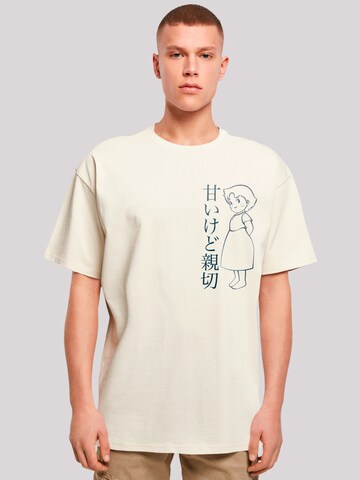 T-Shirt 'Heroes of Childhood Heidi Hello Heidi' F4NT4STIC en beige : devant
