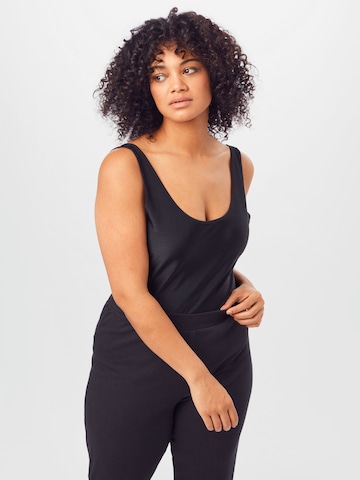 Urban Classics Shirt bodysuit in Black: front