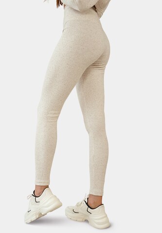 Ombre Skinny Leggings in Beige