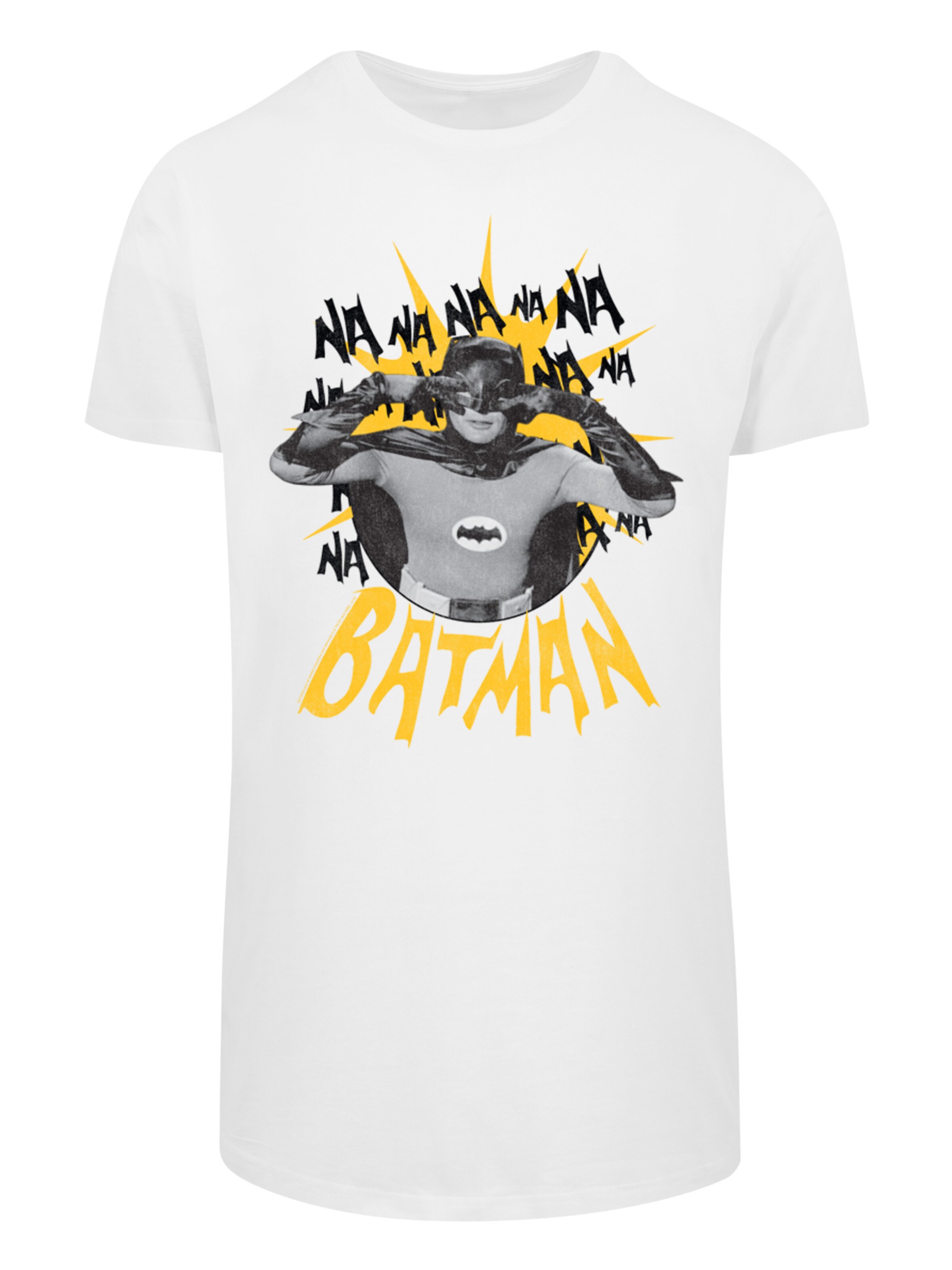 T-Shirt 'Batman TV Series Nananana' F4NT4STIC en blanc : devant