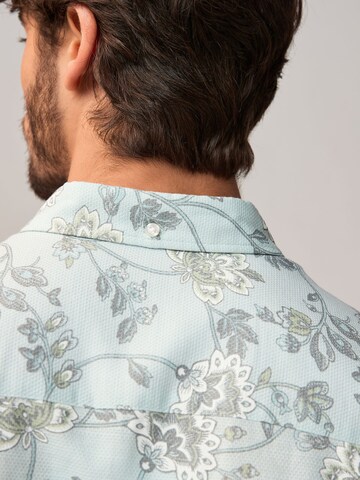 Next Regular fit Button Up Shirt in Blue