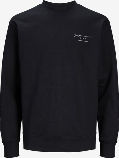 JACK & JONES Sweat-shirt 'SANCHEZ' en noir / blanc, Vue avec produit