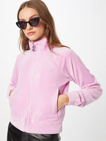 Juicy Couture Суичъри с качулка в лилав: отпред