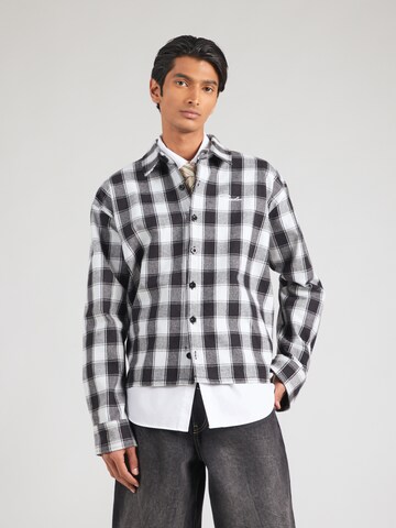 Pegador - Regular Fit Camisa 'Bevill' em preto: frente