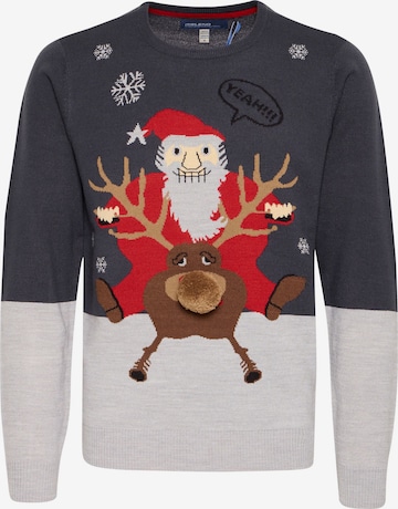 Pull-over 'Rudolph' BLEND en mélange de couleurs : devant