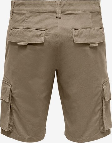 Only & Sons Regular Cargohose in Beige