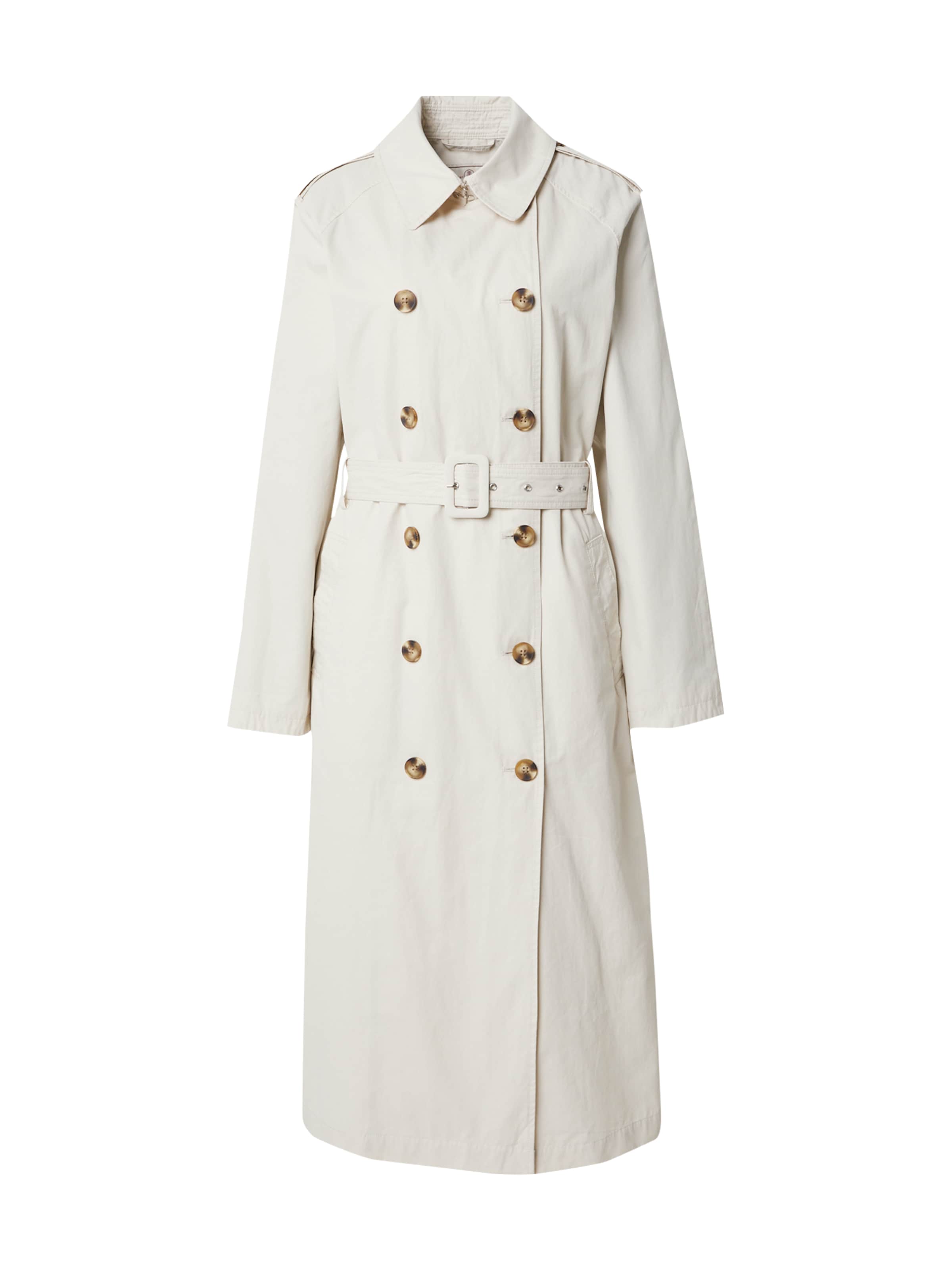 Herrlicher Kevad-sügismantel 'Julina', värv valge: eest vaates