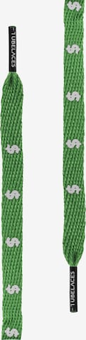 TUBELACES Schoen accessoires in Groen: voorkant