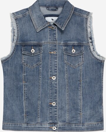 Abercrombie & Fitch Bodywarmer in Blauw: voorkant