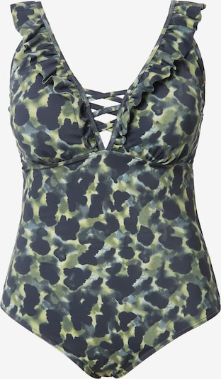 Studio Untold Badeanzug in grün / hellgrün / schwarz, Produktansicht