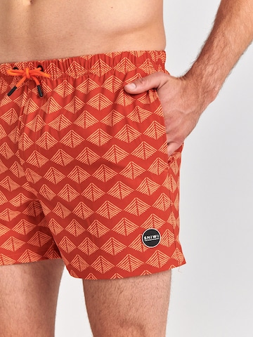 Shiwi Board Shorts 'Pyramid' in Orange