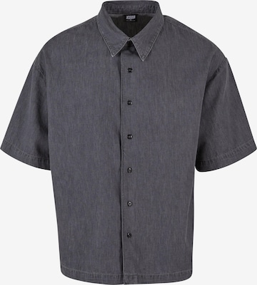 Urban Classics Comfort fit Button Up Shirt in Grey: front