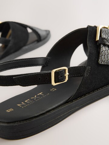 Next Sandale in Schwarz