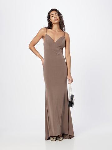 Unique Evening Dress in Brown