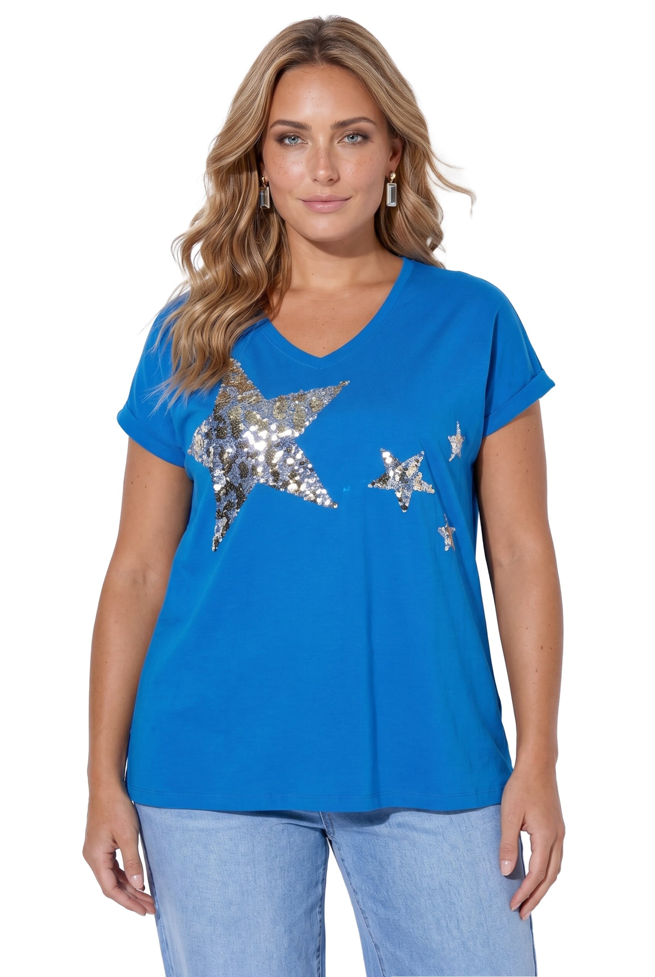 Angel of Style Shirt in Blue: front