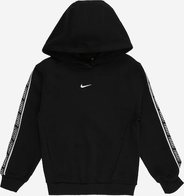 Nike Sportswear Collegepaita 'CLUB+ FLC' värissä musta: etupuoli