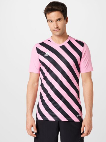 T-Shirt fonctionnel 'Entrada 22' ADIDAS SPORTSWEAR en rose : devant