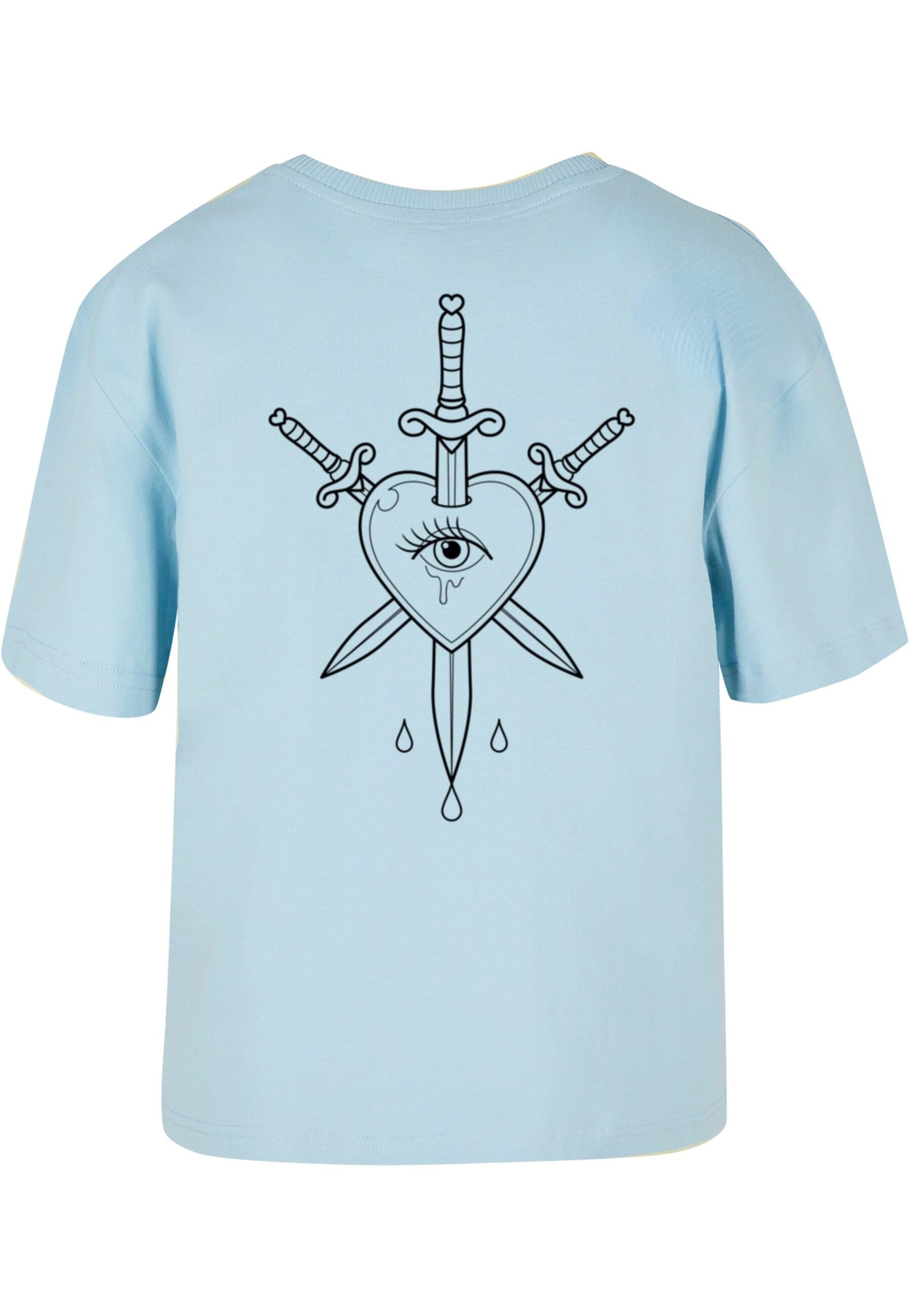 Miss Tee Футболка 'Heartbreaker Lovetaker' в Синий