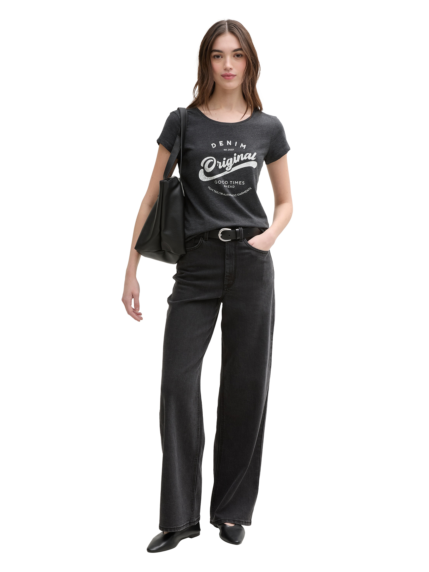 TOM TAILOR Denim T-Shirt Donna A Righe – Manica Corta, Girocollo, Vestibilità Ampia (Taglie XS-XXL)