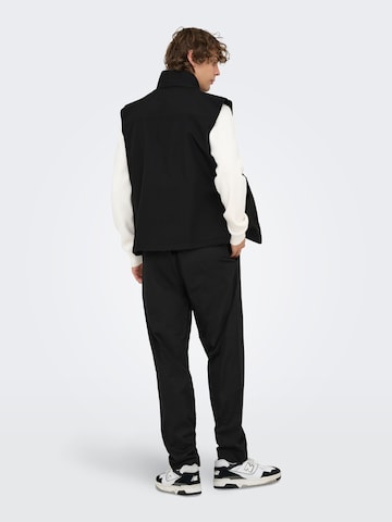 Only & Sons Bodywarmer 'ONSBowie' in Zwart