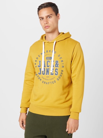 JACK & JONES Sweatshirt 'Tamp' i gul: forside
