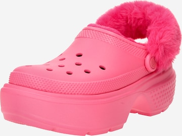 Crocs Clogs 'Stomp' in Pink: front
