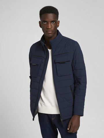 TOM TAILOR Between-Season Jacket in Blue: front