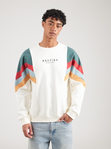 Sweat-shirt 'SEATTLE' Kaotiko en blanc : devant