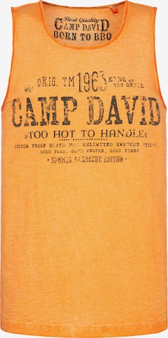 CAMP DAVID Shirt in Orange: front