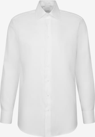 Coupe regular Chemise business 'Classic Essentials' SEIDENSTICKER en blanc : devant