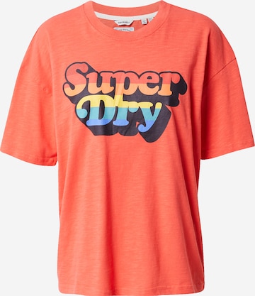 Superdry T-Shirt 'Cali' in Orange: predná strana