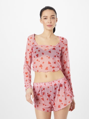 Nasty Gal Pyjamas i pink: forside