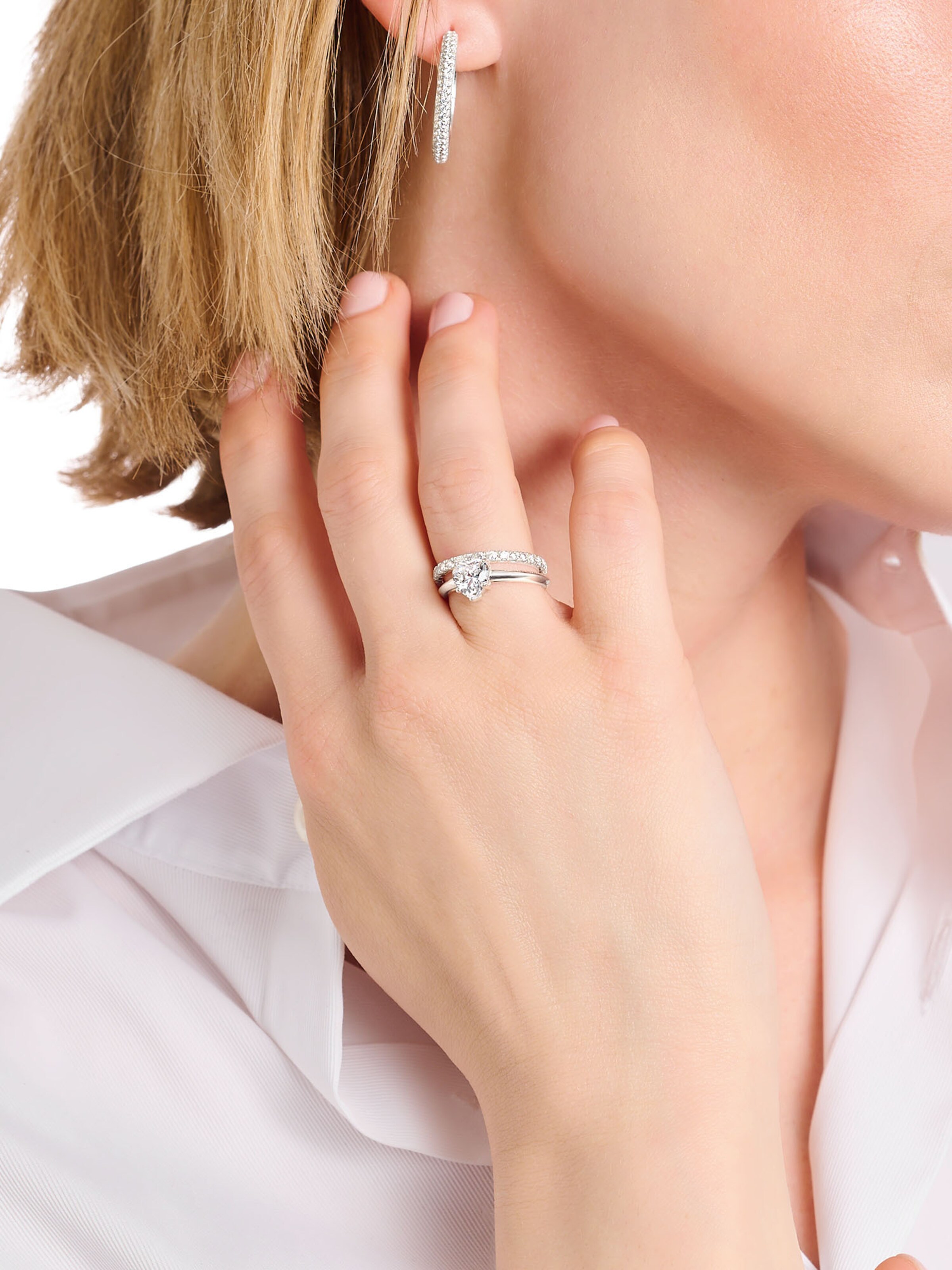 Thomas Sabo Ring in Silber: Vorderseite