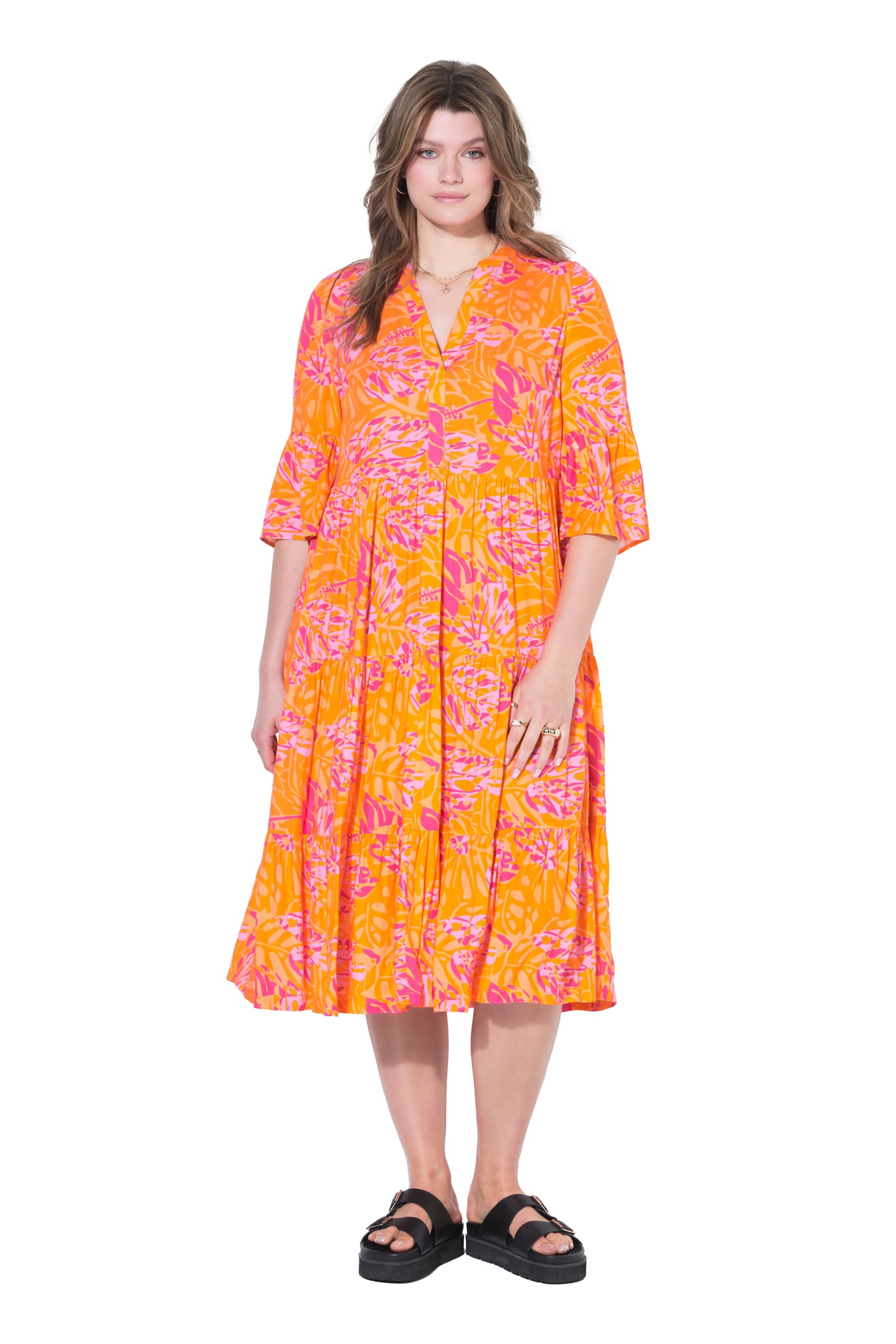 Studio Untold Sommerkleid in Orange: Vorderseite