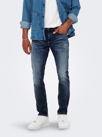 Only & Sons Regular Jeans 'Weft' in Blue: front