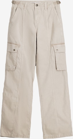 Bershka Cargobroek in Beige: voorkant