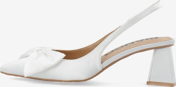 Escarpins à bride arrière 'BIAMaralyn' Bianco en gris : devant